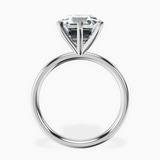 Platinum Six Prong Solitaire 2mm Lab Diamond Ring side right image one