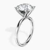 10kt White Gold Six Prong Solitaire 2mm Lab Diamond Ring standing product image one