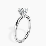 Platinum Six Prong Solitaire 2mm Lab Diamond Ring standing product image one