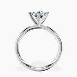 Platinum Six Prong Solitaire 2mm Lab Diamond Ring side right image one