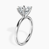 Platinum Six Prong Solitaire 2mm Lab Diamond Ring standing product image one