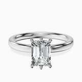 Platinum Six Prong Solitaire 2mm Lab Diamond Ring front image