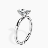 Platinum Six Prong Solitaire 2mm Lab Diamond Ring standing product image one