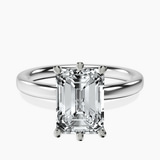 Platinum Six Prong Solitaire 2mm Lab Diamond Ring front image