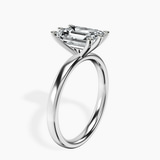Platinum Six Prong Solitaire 2mm Lab Diamond Ring standing product image one