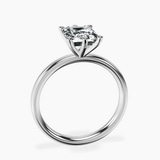 Platinum Six Prong Solitaire 2mm Lab Diamond Ring side right image one