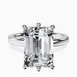 Platinum Six Prong Solitaire 2mm Lab Diamond Ring front image