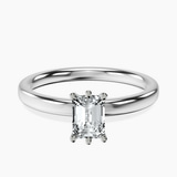 Platinum Six Prong Solitaire 2mm Lab Diamond Ring front image