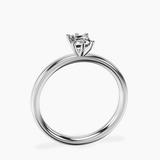 Platinum Six Prong Solitaire 2mm Lab Diamond Ring side right image one