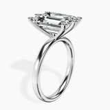 Platinum Six Prong Solitaire 2mm Lab Diamond Ring standing product image one