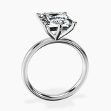 Platinum Six Prong Solitaire 2mm Lab Diamond Ring side right image one