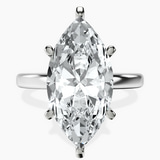 Platinum Six Prong Solitaire 2mm Lab Diamond Ring front image