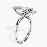Platinum Six Prong Solitaire 2mm Lab Diamond Ring standing product image one
