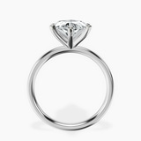Platinum Six Prong Solitaire 2mm Lab Diamond Ring side right image one