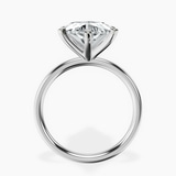 Platinum Six Prong Solitaire 2mm Lab Diamond Ring side right image one