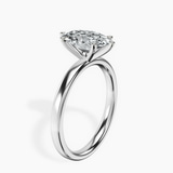 Platinum Six Prong Solitaire 2mm Lab Diamond Ring standing product image one