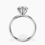 Platinum Six Prong Solitaire 2mm Lab Diamond Ring side right image one