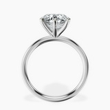 Platinum Six Prong Solitaire 2mm Lab Diamond Ring side right image one