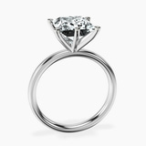 Platinum Six Prong Solitaire 2mm Lab Diamond Ring side right image one