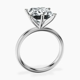 Platinum Six Prong Solitaire 2mm Lab Diamond Ring side right image one