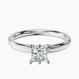 Platinum Six Prong Solitaire 2mm Lab Diamond Ring front image