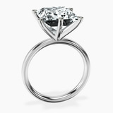 Platinum Six Prong Solitaire 2mm Lab Diamond Ring side right image one