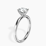 Platinum Six Prong Solitaire 2mm Lab Diamond Ring standing product image one