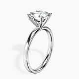 Platinum Six Prong Solitaire 2mm Lab Diamond Ring standing product image one