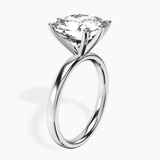 Platinum Six Prong Solitaire 2mm Lab Diamond Ring standing product image one