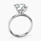 Platinum Six Prong Solitaire 2mm Lab Diamond Ring side right image one