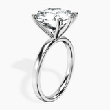 Platinum Six Prong Solitaire 2mm Lab Diamond Ring standing product image one