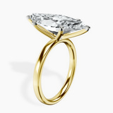 18kt Yellow Gold Six Prong Solitaire 2mm Lab Diamond Ring standing product image one