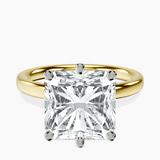 14kt Yellow Gold Six Prong Solitaire 2mm Lab Diamond Ring front image