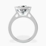 Platinum Bezel Set Solitaire Lab Diamond Ring side right image one