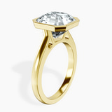 10kt Yellow Gold Bezel Set Solitaire Lab Diamond Ring standing product image one
