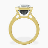 18kt Yellow Gold Bezel Set Solitaire Lab Diamond Ring side right image one