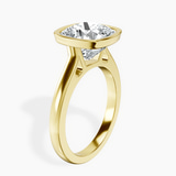 18kt Yellow Gold Bezel Set Solitaire Lab Diamond Ring standing product image one