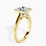 18kt Yellow Gold Bezel Set Solitaire Lab Diamond Ring standing product image one