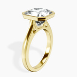 18kt Yellow Gold Bezel Set Solitaire Lab Diamond Ring standing product image one