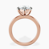 18kt Rose Gold Quinn Solitaire Lab Diamond Ring side right image one
