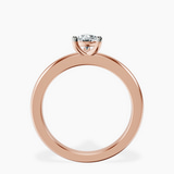 14kt Rose Gold Quinn Solitaire Lab Diamond Ring side right image one