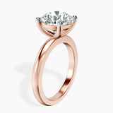10kt Rose Gold Quinn Solitaire Lab Diamond Ring standing product image one
