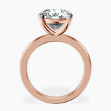 10kt Rose Gold Quinn Solitaire Lab Diamond Ring side right image one