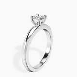 10kt White Gold Quinn Solitaire Lab Diamond Ring standing product image one