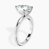 Platinum Quinn Solitaire Lab Diamond Ring standing product image one
