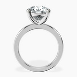 10kt White Gold Quinn Solitaire Lab Diamond Ring side right image one