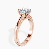10kt Rose Gold Teagan Solitaire 2mm Lab Diamond Ring standing product image one