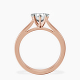 18ct Rose Gold Teagan Solitaire 2mm Lab Diamond Ring side right image one
