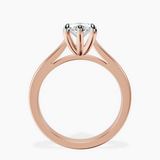 18kt Rose Gold Teagan Solitaire 2mm Lab Diamond Ring side right image one