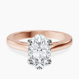 18ct Rose Gold Teagan Solitaire 2mm Lab Diamond Ring front image